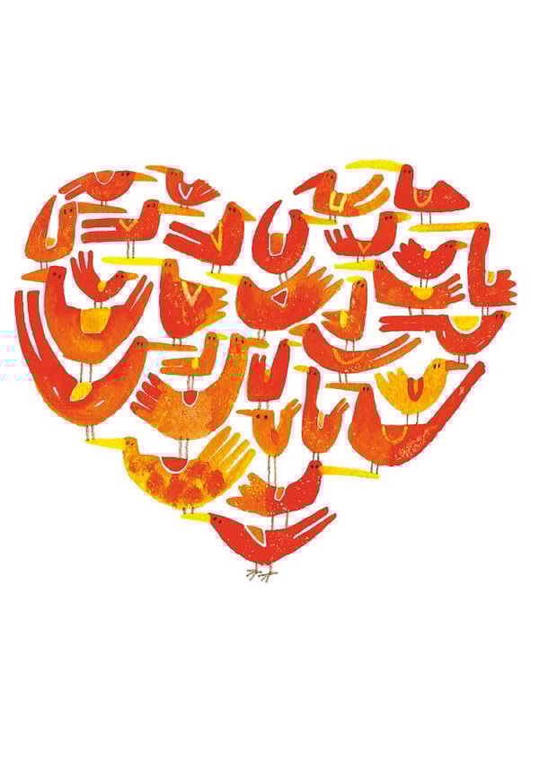 bird love Card 25038 created by Dave Sutton