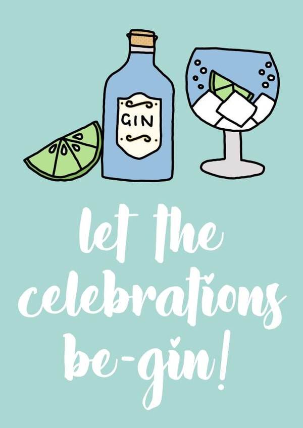 gin celebrations Congratulations Card 10223 created by Emma Moules