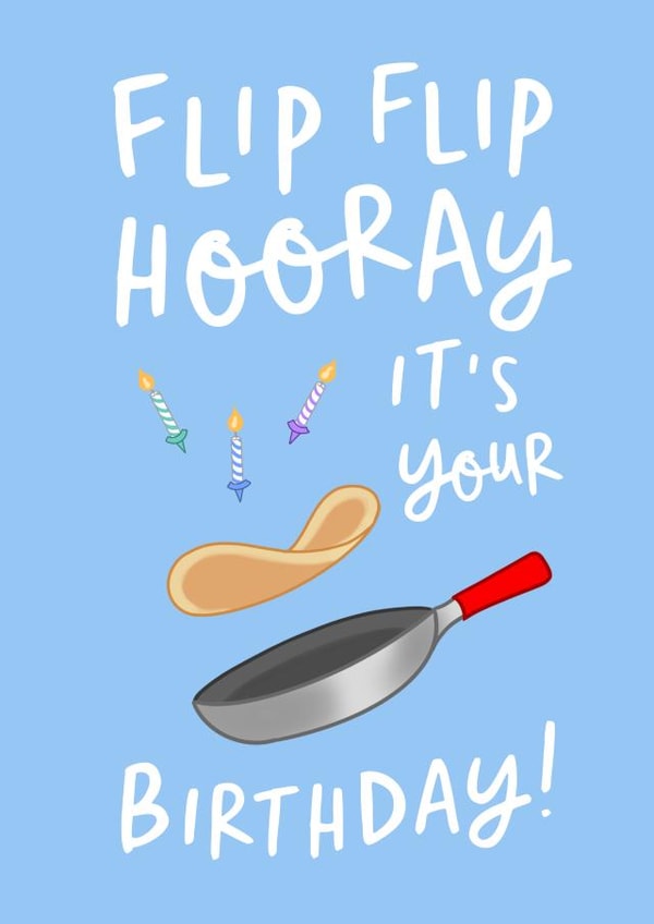 february pancake day Birthday Card 4171 created by The Cake Thief