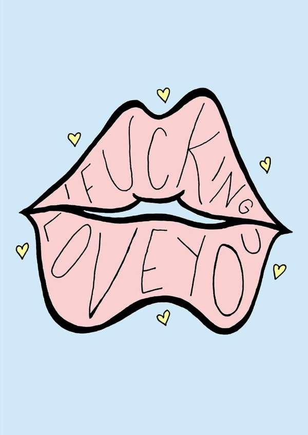 fucking rude Valentines Day Card 46850 created by Rebecca Sneddon