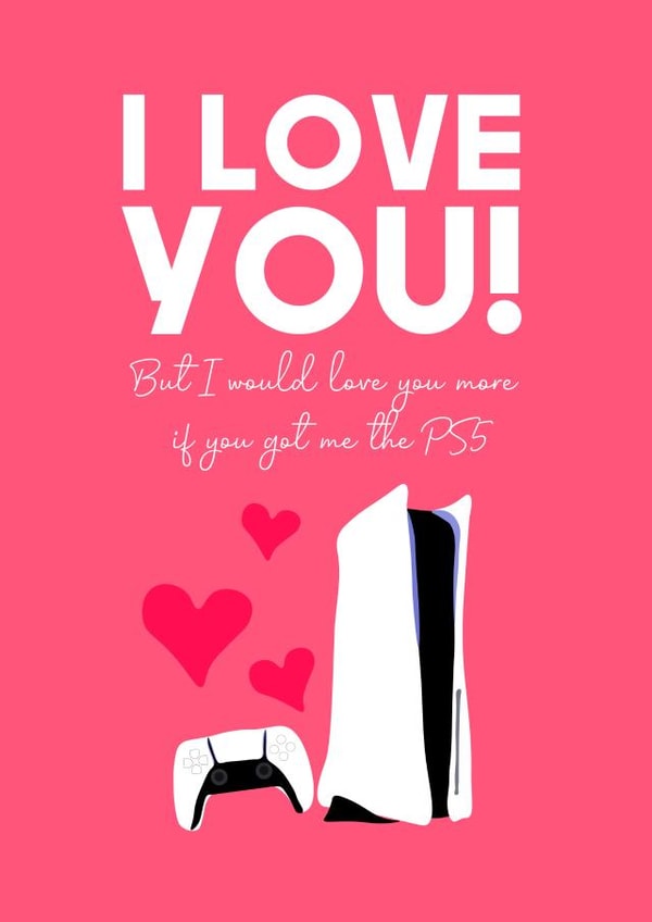 love  playstation Valentines Day Card 15834 created by WillyBee