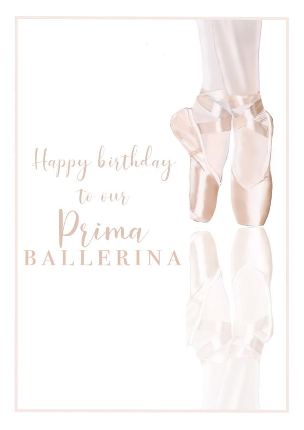 Prima Ballerina Birthday Card 46862 created by Rebecca Ensor