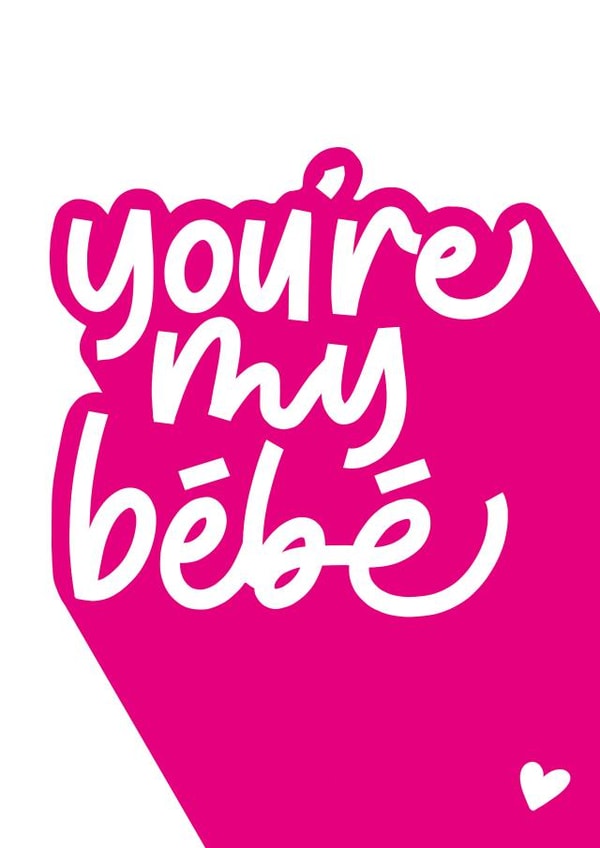 schists creek bebe Valentines Day Card 13536 created by Blink Lettering