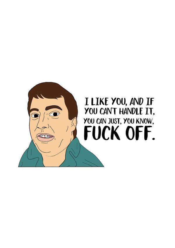 mark corrigan peep show Valentines Day Card 36874 created by Phaedra Peer