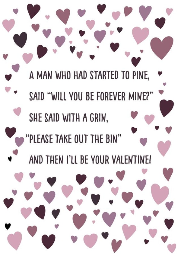 Cheeky Limerick Valentine's Card created by Sassy Sarah