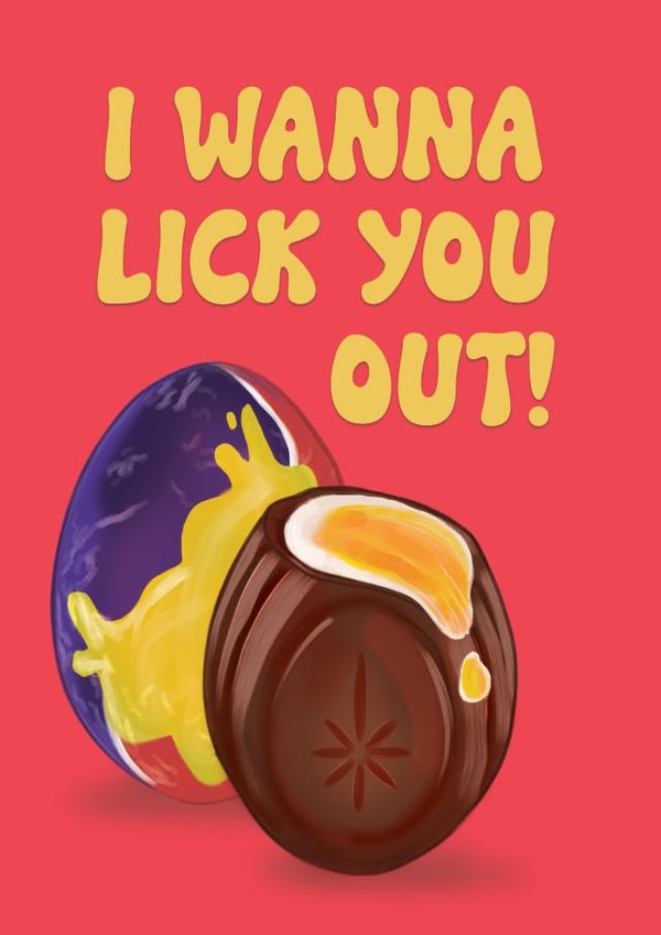 Naughty valentines and anniversary card - chocolate lover created by Foggish