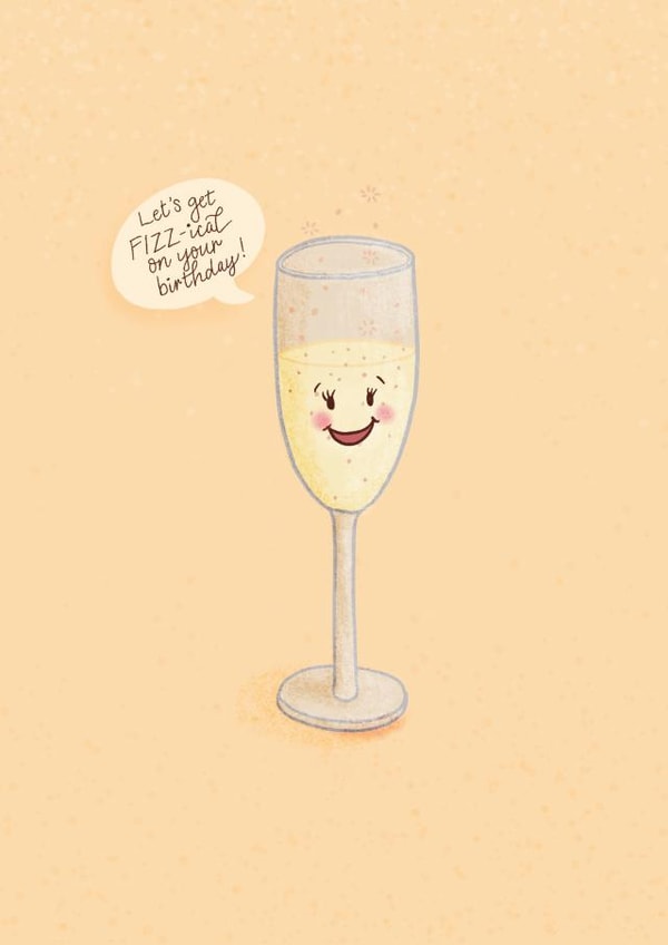 fizz-ical pun Birthday Card 40566 created by Jennifer Hines