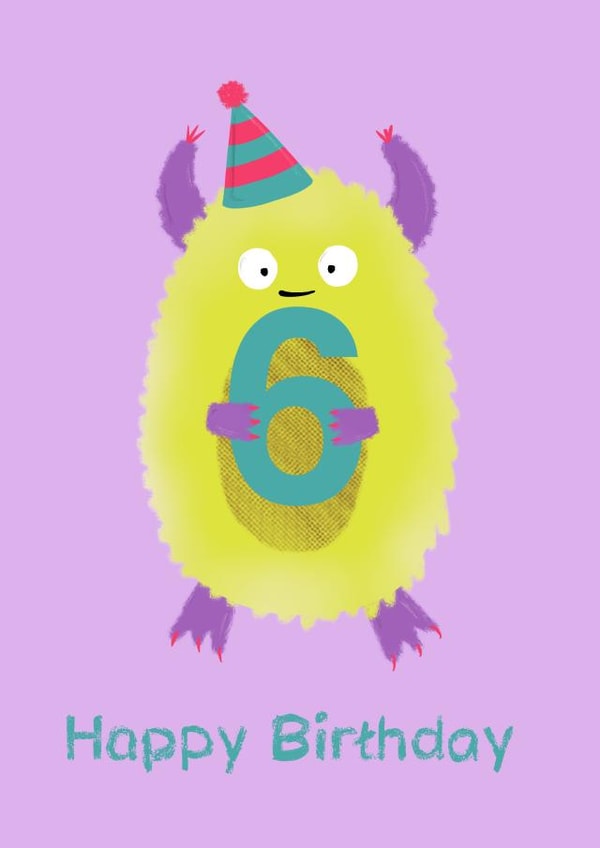 6 6th Birthday Card 19986 created by Get The Party Crafted