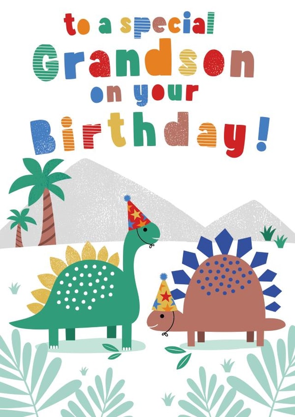 Grandson Dinosaur Birthday card created by Sarah Corcoran