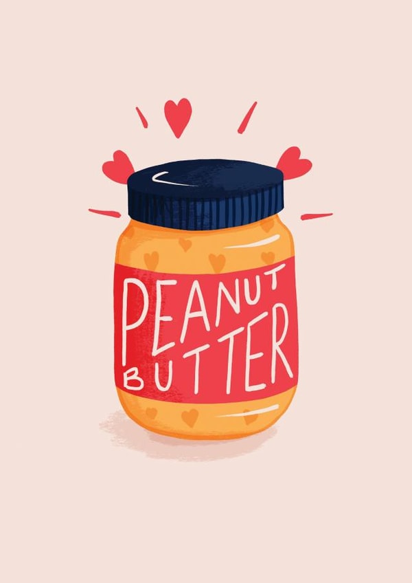 food peanut butter Valentines Day Card 18583 created by Rock Paper Scissors