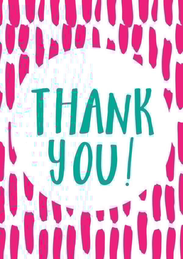 Bright Thank You Card created by Russet and Gray