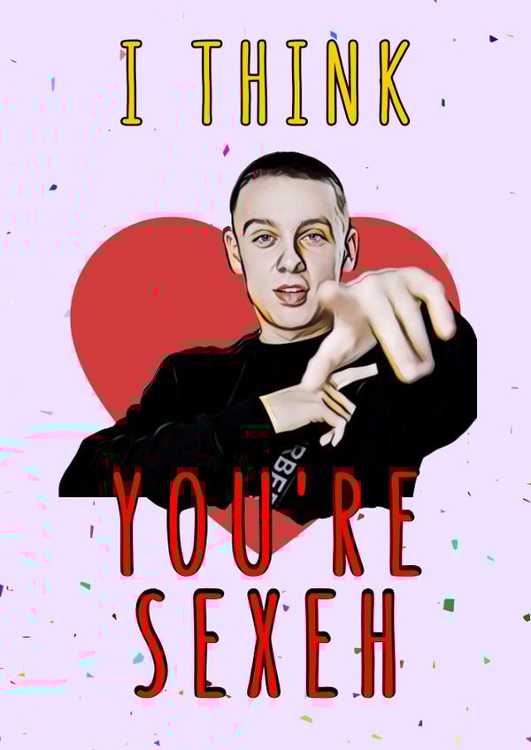 sexeh heart Valentines Day Card 40651 created by Bad & Cheeky