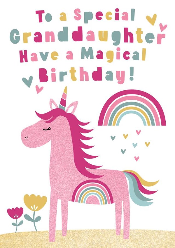 Unicorn Granddaughter Birthday created by Sarah Corcoran