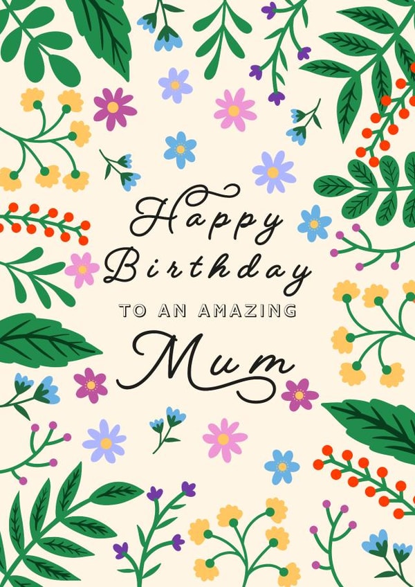 MUM CUTE Birthday Card 1793 created by Kamiya Chirodian