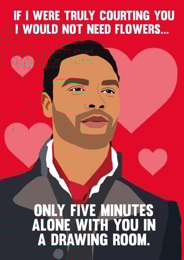 bridgerton Film/TV/Netflix Valentines Day Card 42082 created by Lindi Designs