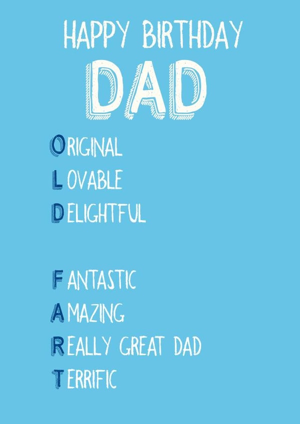 dad father Birthday Card 20773 created by Art Thunderclap