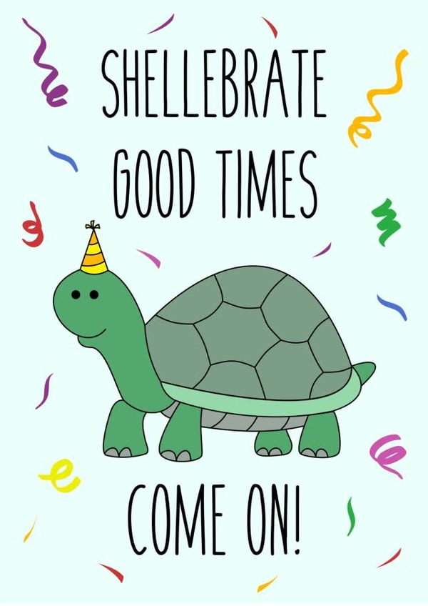 shell pun Birthday Card 21217 created by @lbandlissy