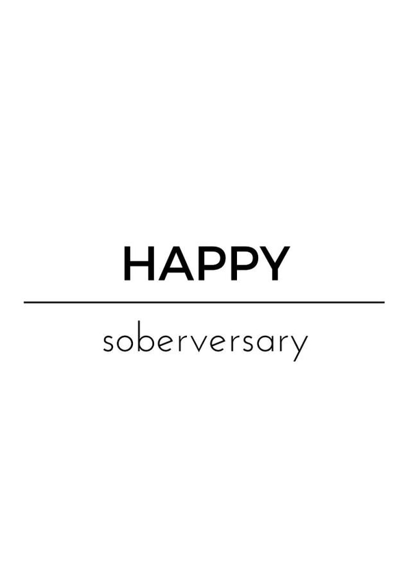 Happy Soberversary Card 10407 created by Hello Wellness