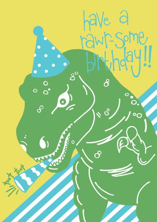 Dino Rawr Birthday Card created by Nelly's Treasures