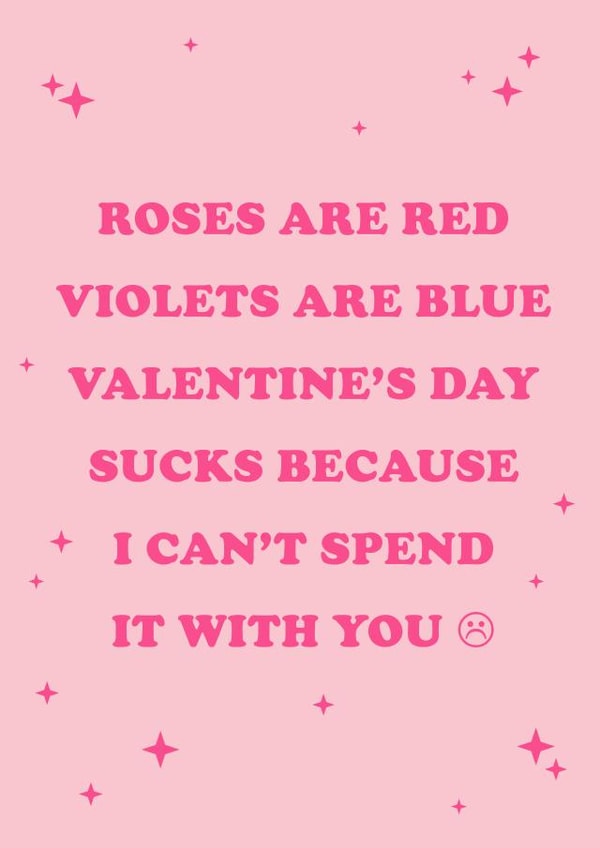 roses are red violets are blue Valentines Day Card 40710 created by YOB & YAG