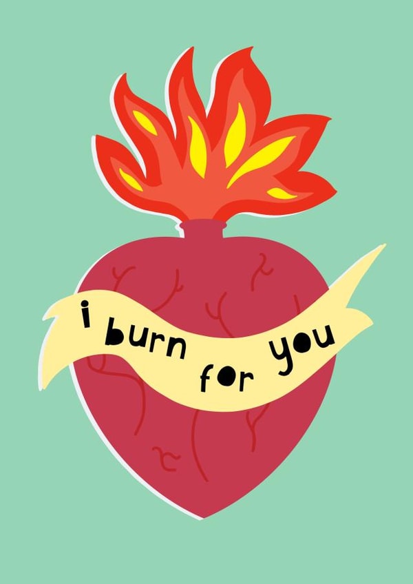 Burn for you Anniversary Card created by Nelly's Treasures