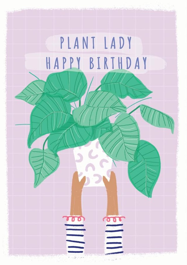 plants plant lady Birthday Card 20643 created by Little Mono