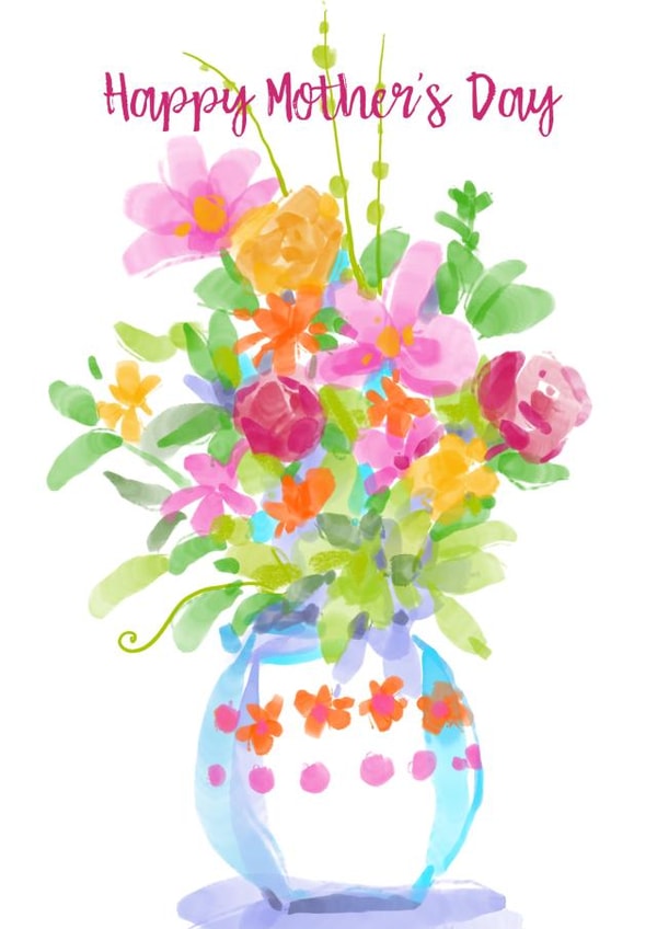 vase flowers Mothers Day Card 29299 created by Diana Fegredo