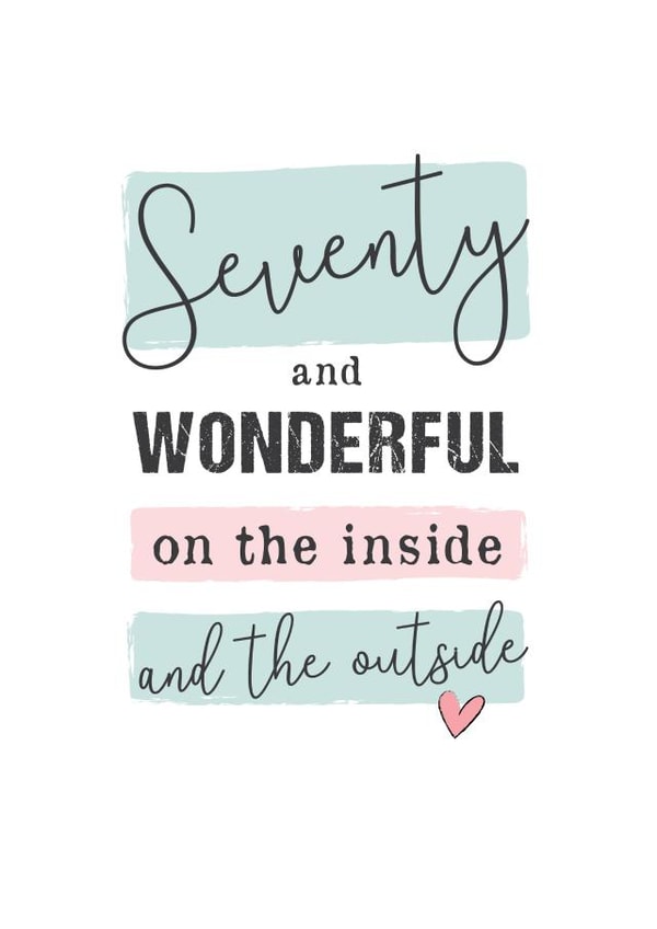 seventy seventieth Birthday Card 15258 created by Mad Philomena