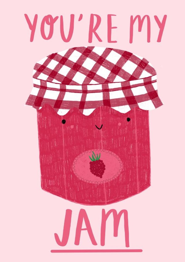 jam raspberry Valentines Day Card 17632 created by Isabella