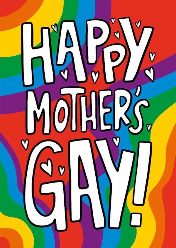 Happy Mothers Gay Pun Card created by TeePee Creations