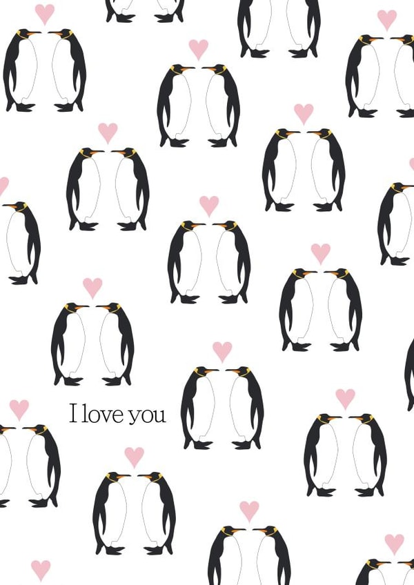 Penguins in Love Card created by Victoria Grace Designs