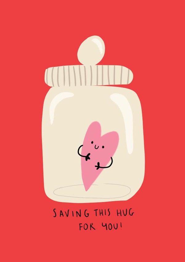 GALENTINES HEART Love & Friendship Card 20523 created by NICHOLA COWDERY ILLUSTRATIONS 