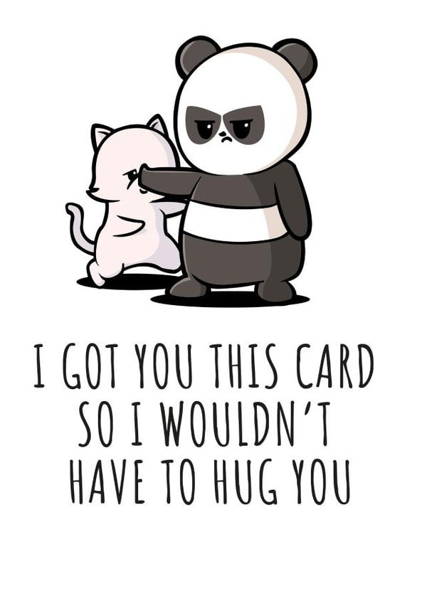 panda cat Humour Card 46962 created by NerdShizzle