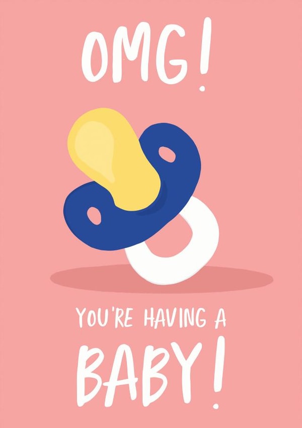 New baby - Pregnancy card created by @tikkled.pink