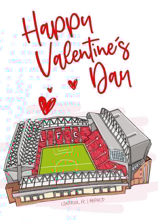 liverpool liverpool fc Valentines Day Card 46966 created by Moo & Snip