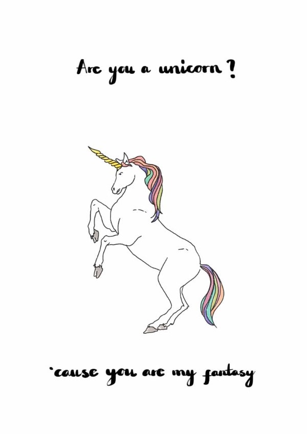 Unicorn Fantasy Valentines Day Card 17352 created by AVO-CARDO