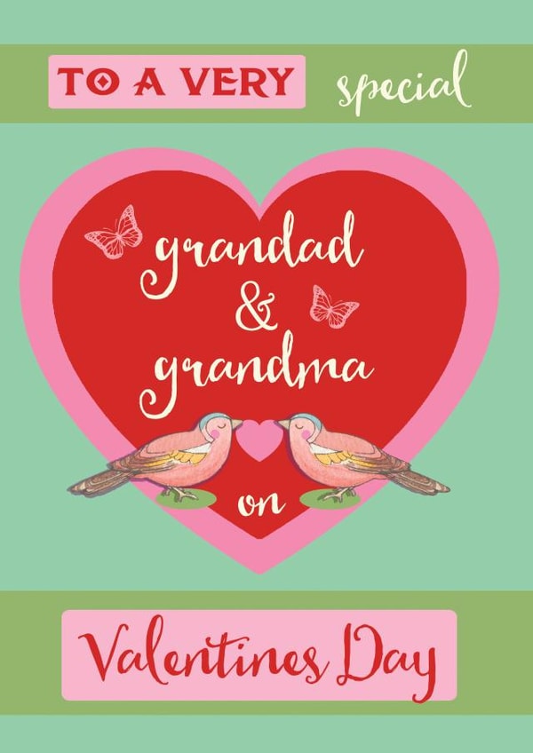 love birds Valentines Day Card 2414 | thortful