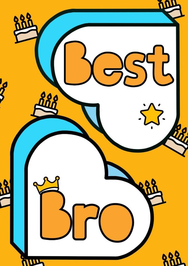 Best Bro Birthday Card created by Lisa Wardle