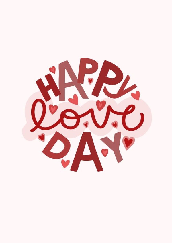 Happy Love Valentines Day Card 2518 created by Designed by Zena