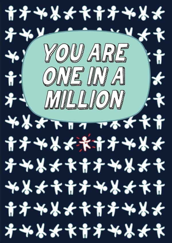 one in a million one of a kind Valentines Day Card 21241 created by Rachel Russell
