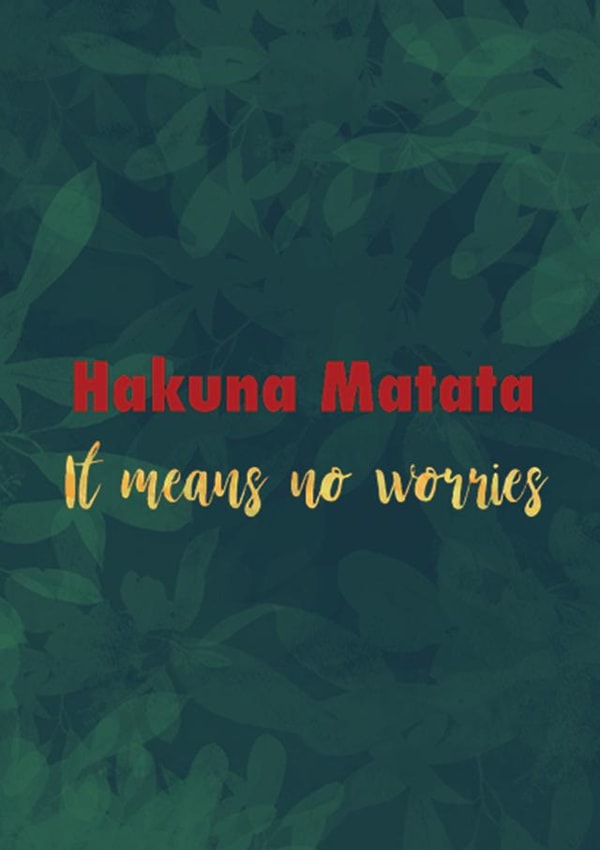 no worries typography Send A Smile Card 21074 created by Dani Doodlez