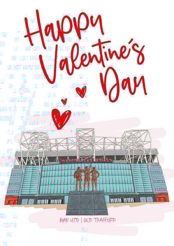 manchester united man utd Valentines Day Card 46967 created by Moo & Snip