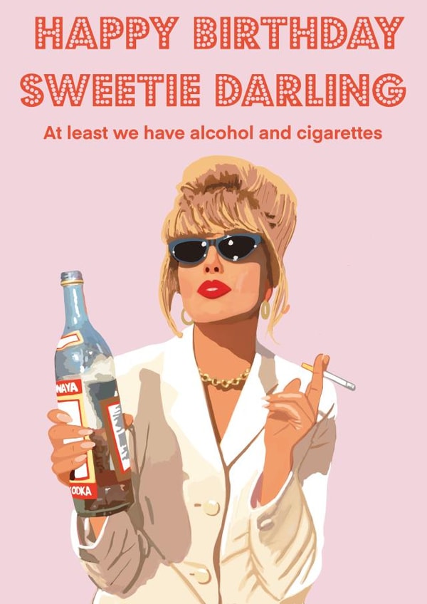 Patsy Ab Fab Birthday Card 16954 created by Nicola Jo