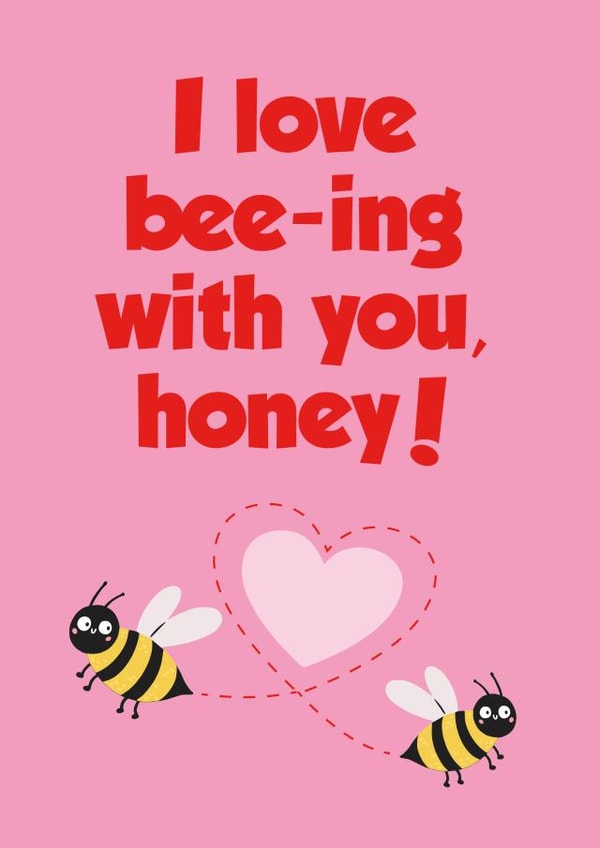 honey love Valentines Day Card 17863 created by Tickled Pink