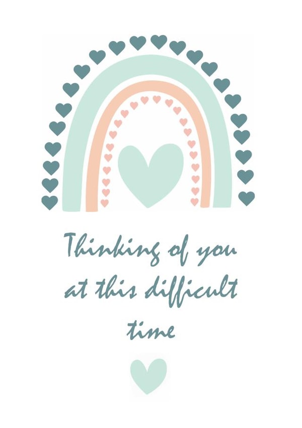 Hearts rainbow Love & Friendship Card 20170 created by Shereen M Designs