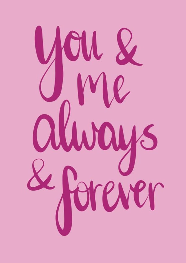 you and Valentines Day Card 6994 created by The Happy Little Print Shop