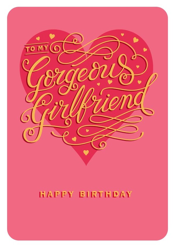 girlfriend female Birthday Card 19720 created by Dalia Clark Design