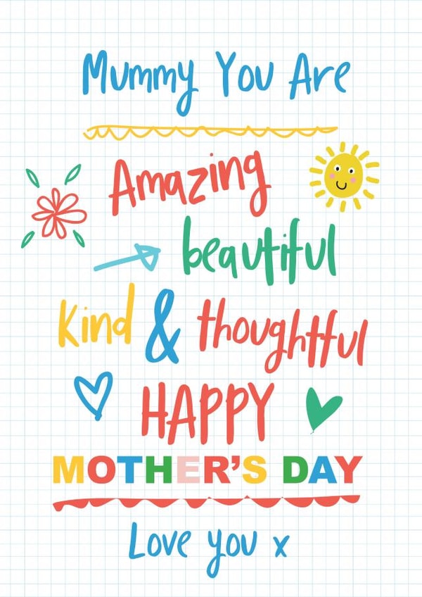 mummy mother Mothers Day Card 12730 created by TillieMint