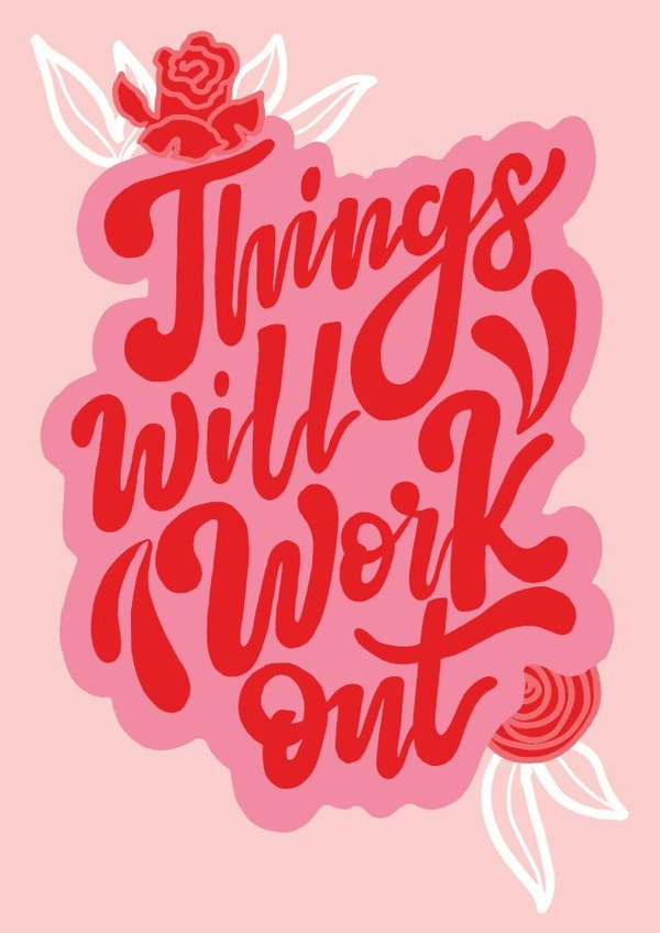 things will work out it will be okay Thinking of you Card 4475 created by Bee Davies
