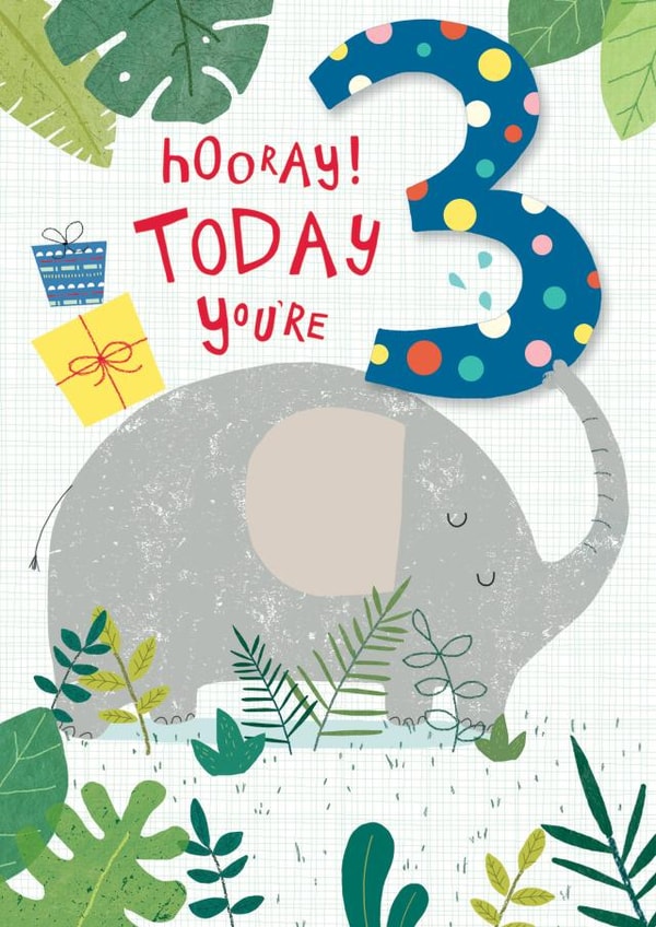 3 3rd Birthday Card 19194 created by cory reid